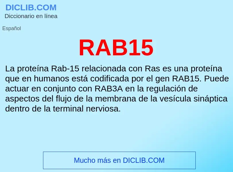 Wat is RAB15 - definition