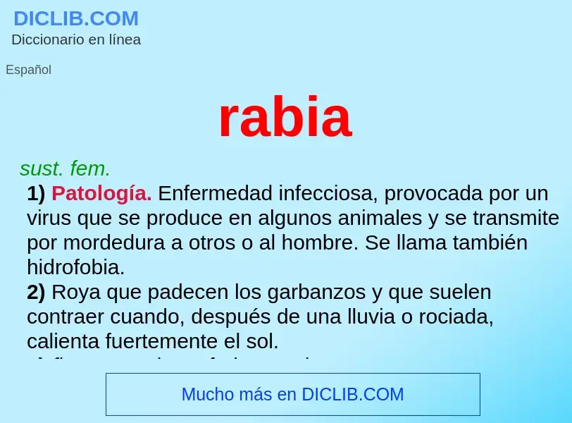 Was ist rabia - Definition