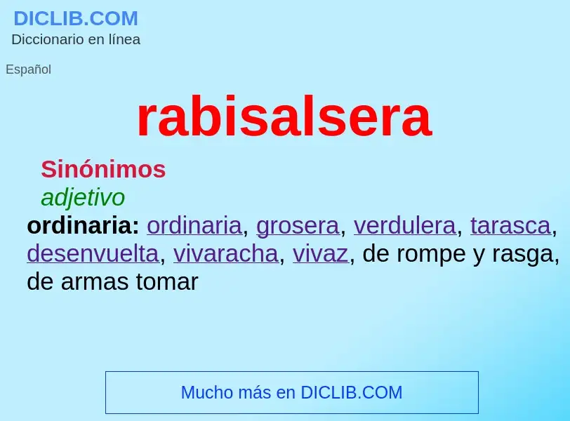 What is rabisalsera - definition