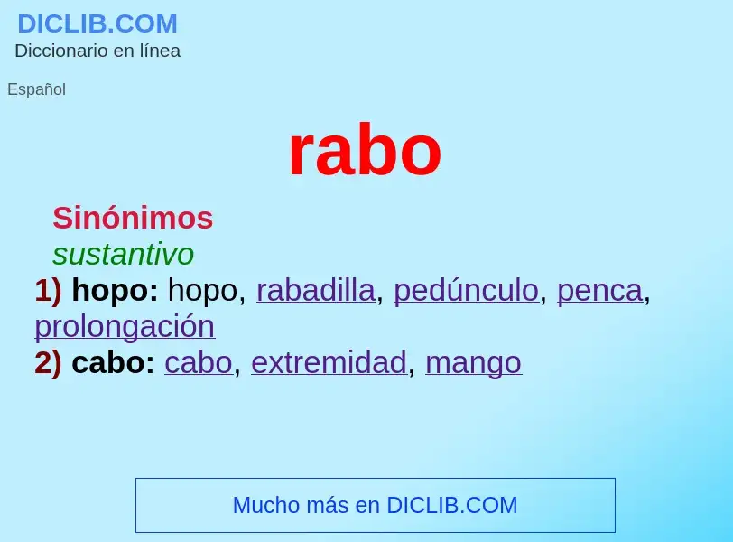 What is rabo - meaning and definition