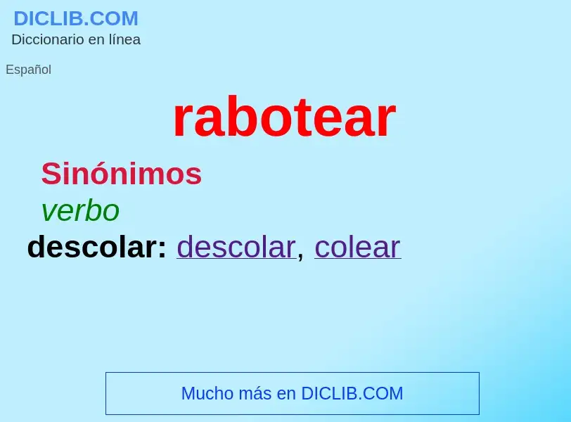 O que é rabotear - definição, significado, conceito