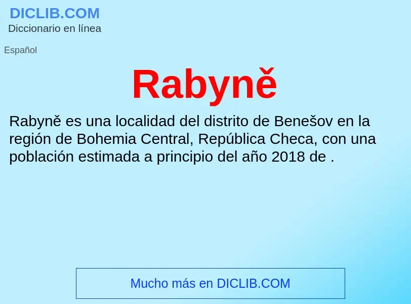 ¿Qué es Rabyně? - significado y definición