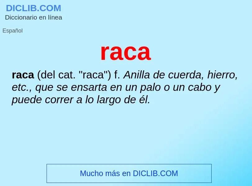 What is raca - meaning and definition