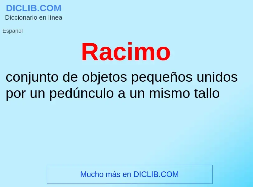 Wat is Racimo - definition