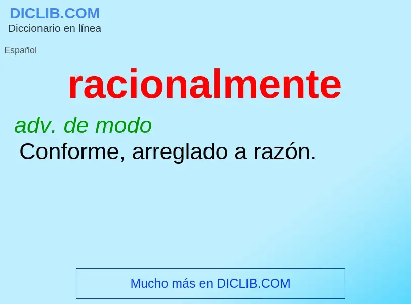 Wat is racionalmente - definition