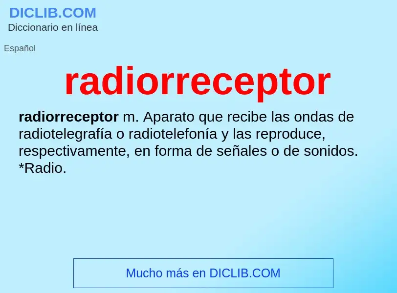 Что такое radiorreceptor - определение