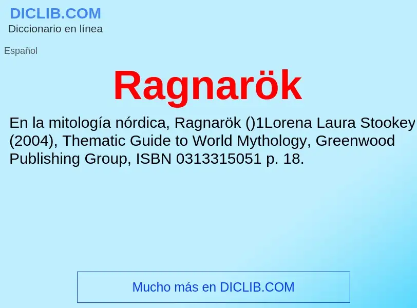 ¿Qué es Ragnarök? - significado y definición