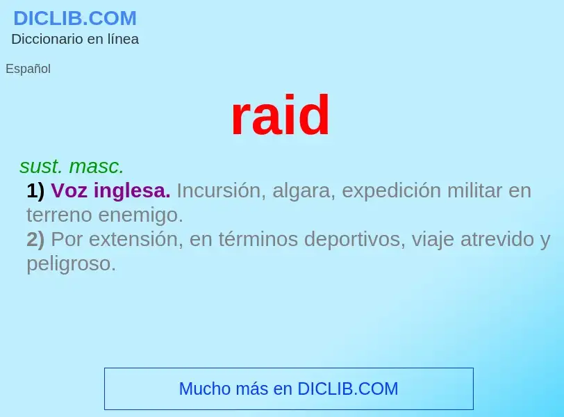 Wat is raid - definition