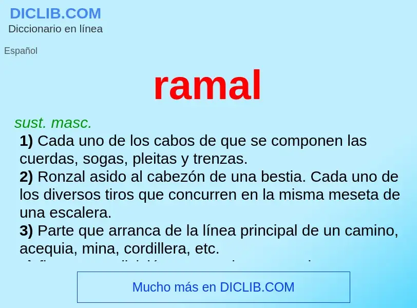 Wat is ramal - definition