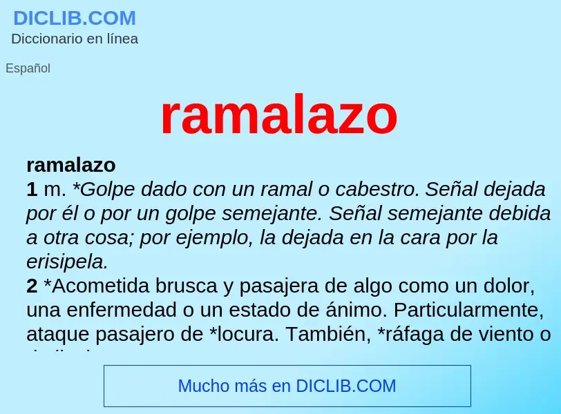 Wat is ramalazo - definition