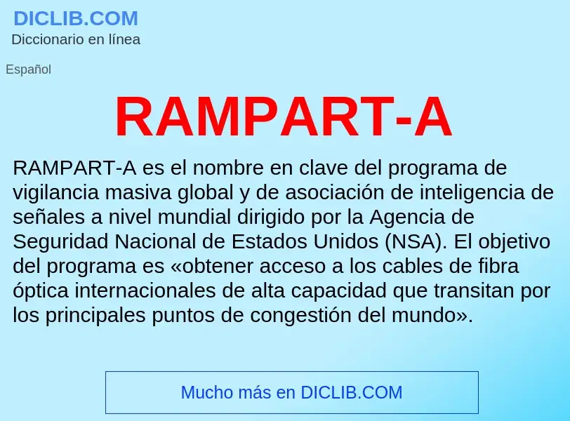 Wat is RAMPART-A - definition