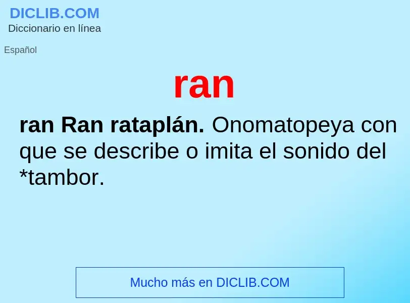 ¿Qué es ran? - significado y definición