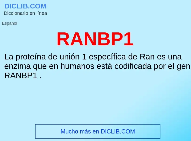 Wat is RANBP1 - definition