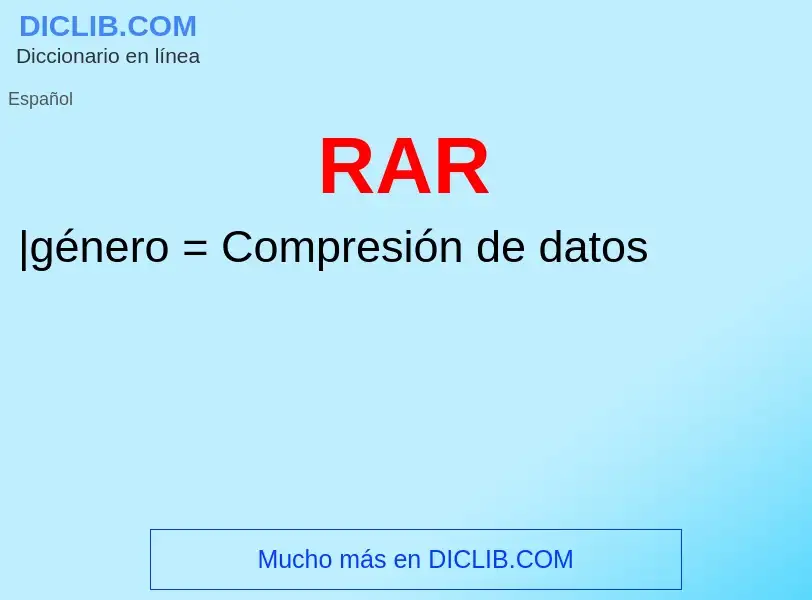 Wat is RAR - definition