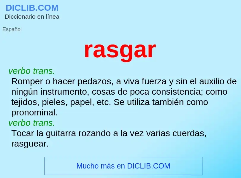 Wat is rasgar - definition