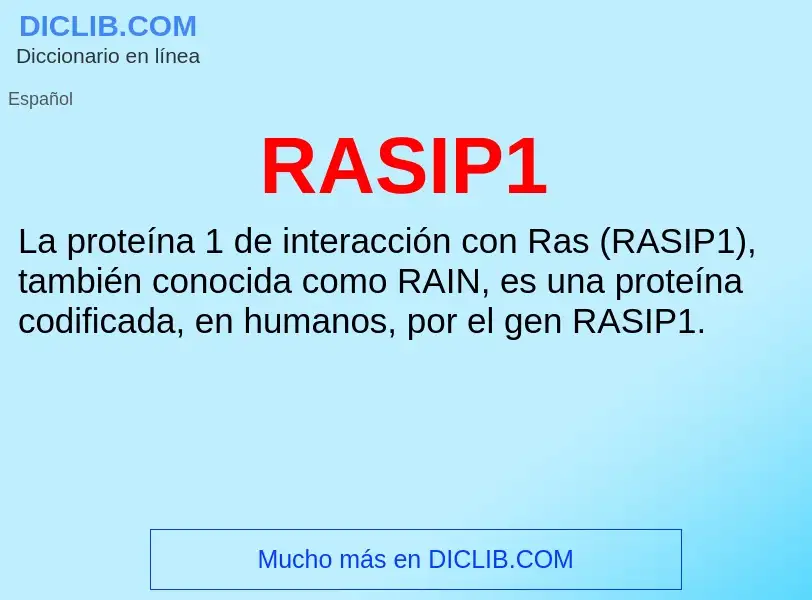 Wat is RASIP1 - definition