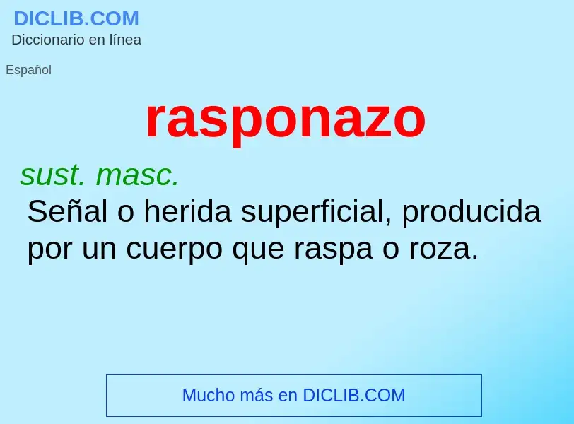 What is rasponazo - meaning and definition