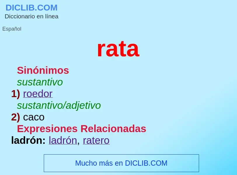 What is rata - definition