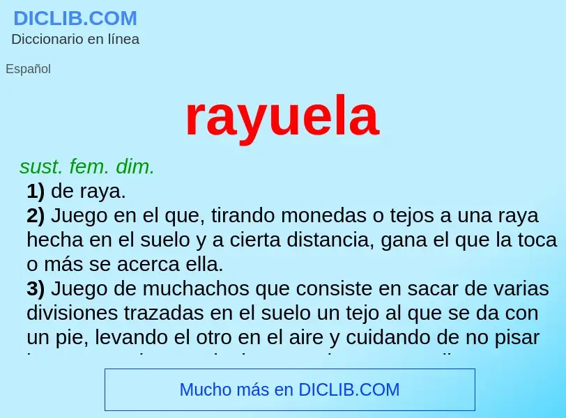 Was ist rayuela - Definition