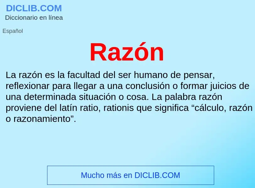 What is Razón - definition