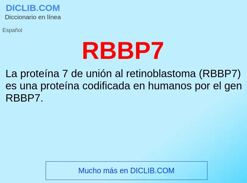 Wat is RBBP7 - definition