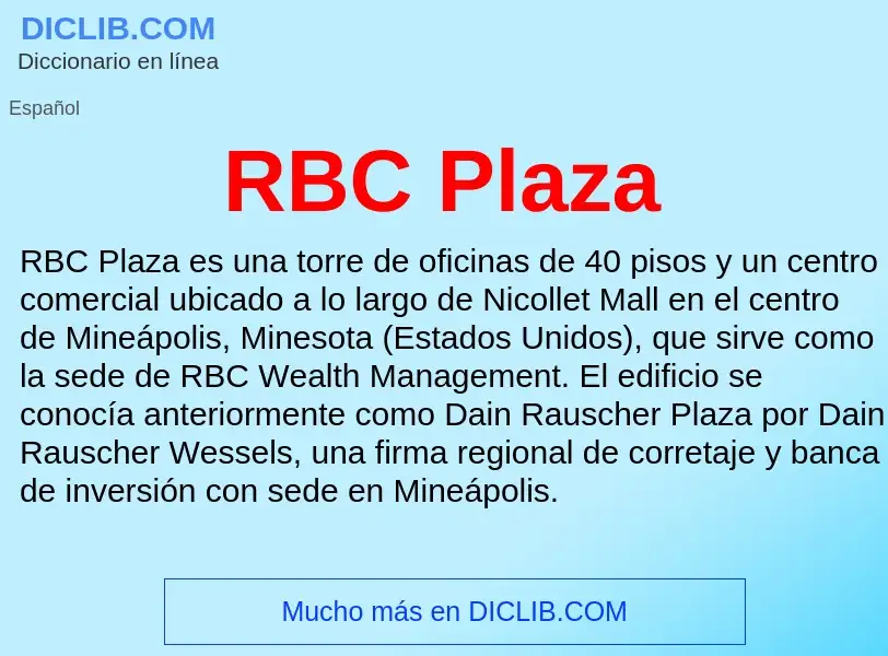 Wat is RBC Plaza - definition