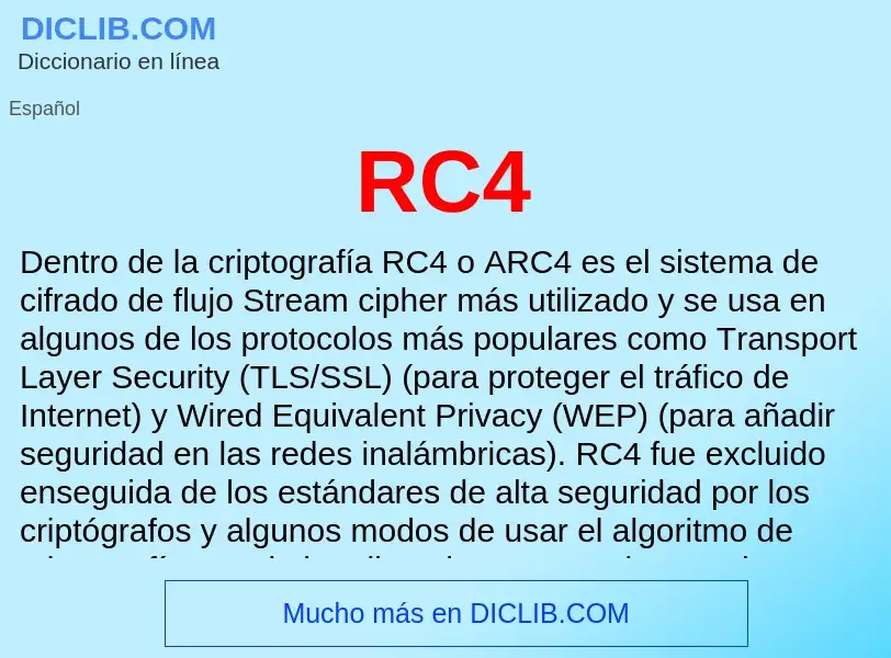 Wat is RC4 - definition