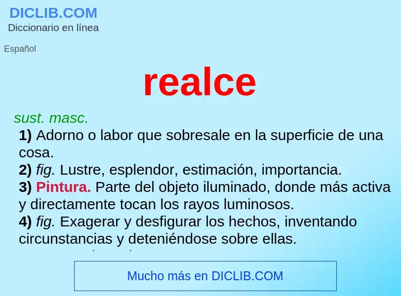 What is realce - meaning and definition