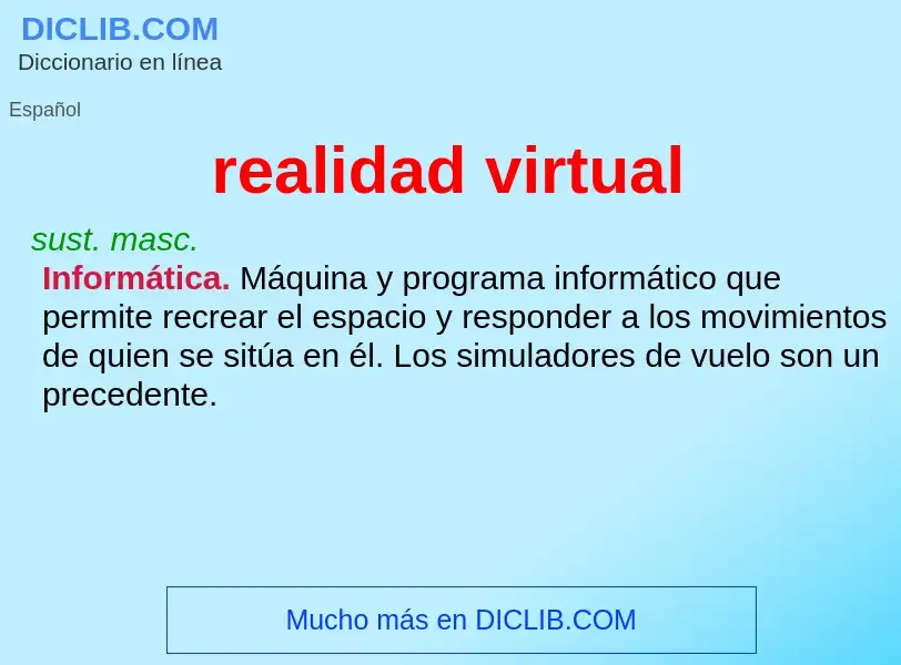 Wat is realidad virtual - definition