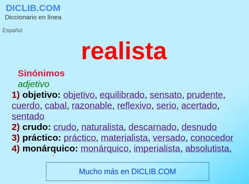 O que é realista - definição, significado, conceito