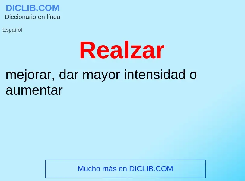 What is Realzar - meaning and definition