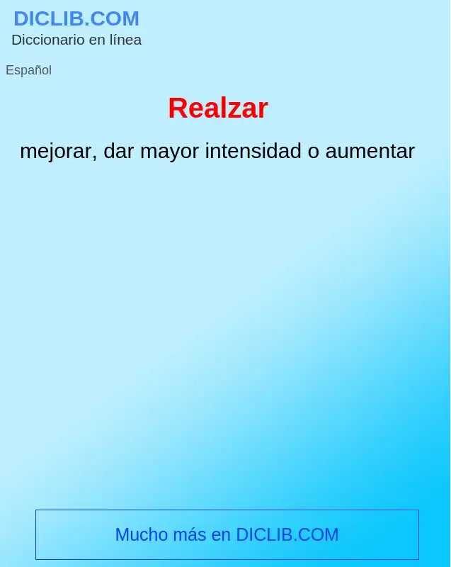 Wat is Realzar - definition