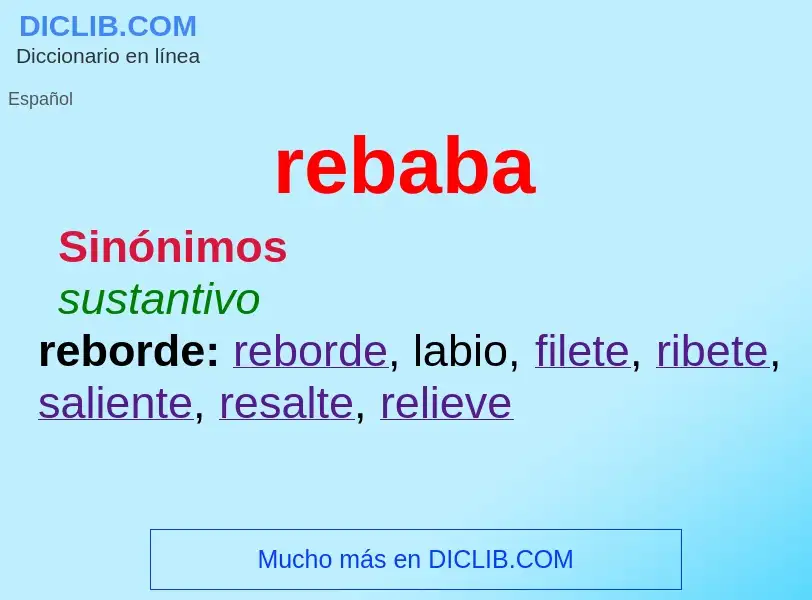 What is rebaba - meaning and definition