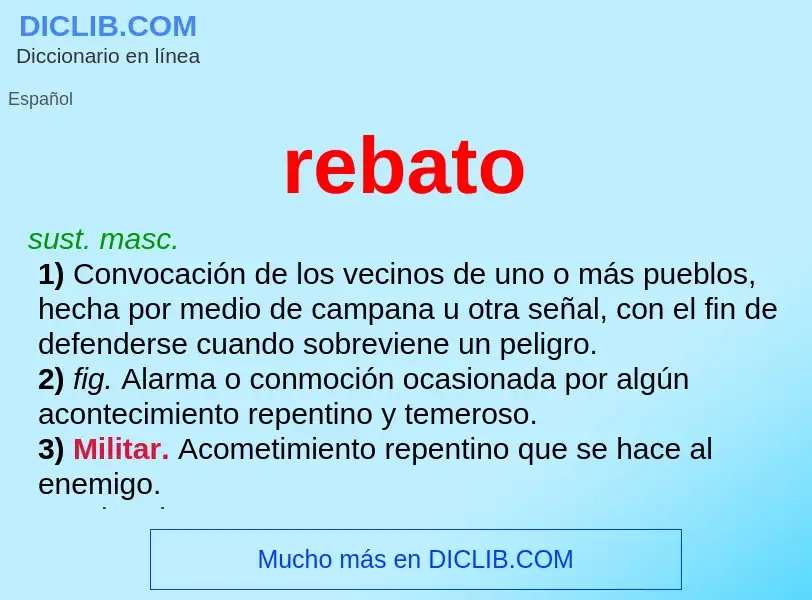 What is rebato - meaning and definition