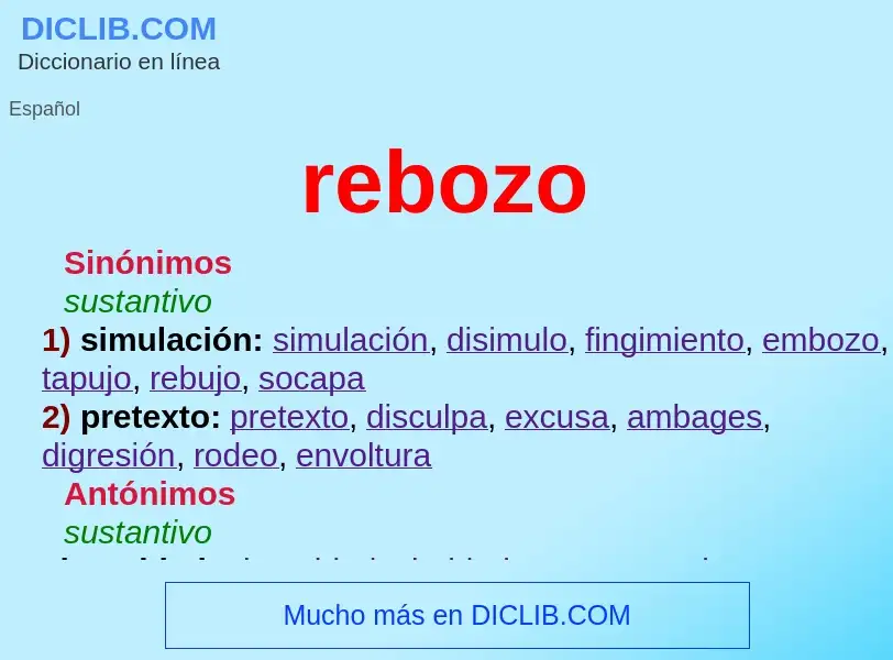 O que é rebozo - definição, significado, conceito