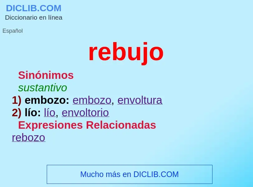 What is rebujo - definition