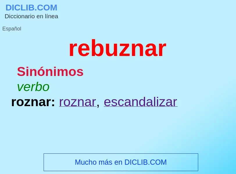 Wat is rebuznar - definition