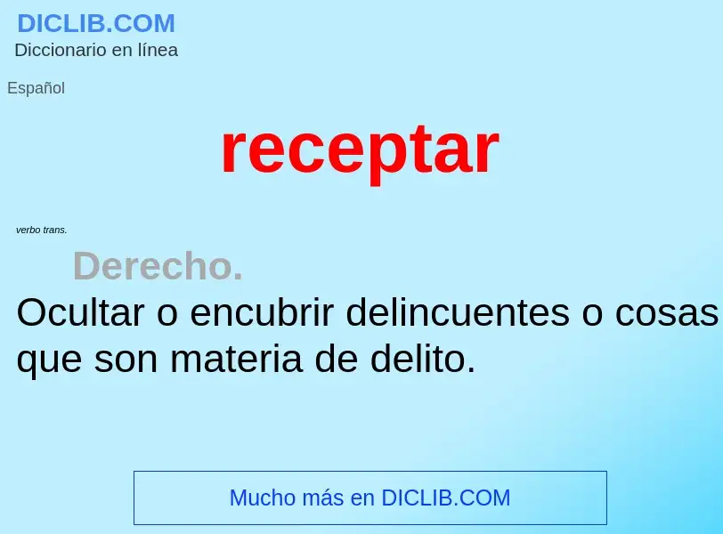 Wat is receptar - definition