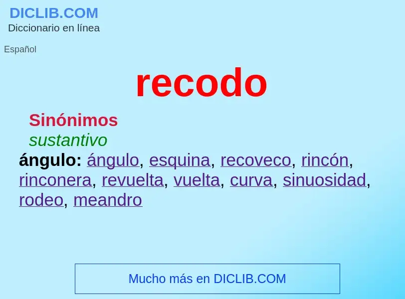 What is recodo - meaning and definition