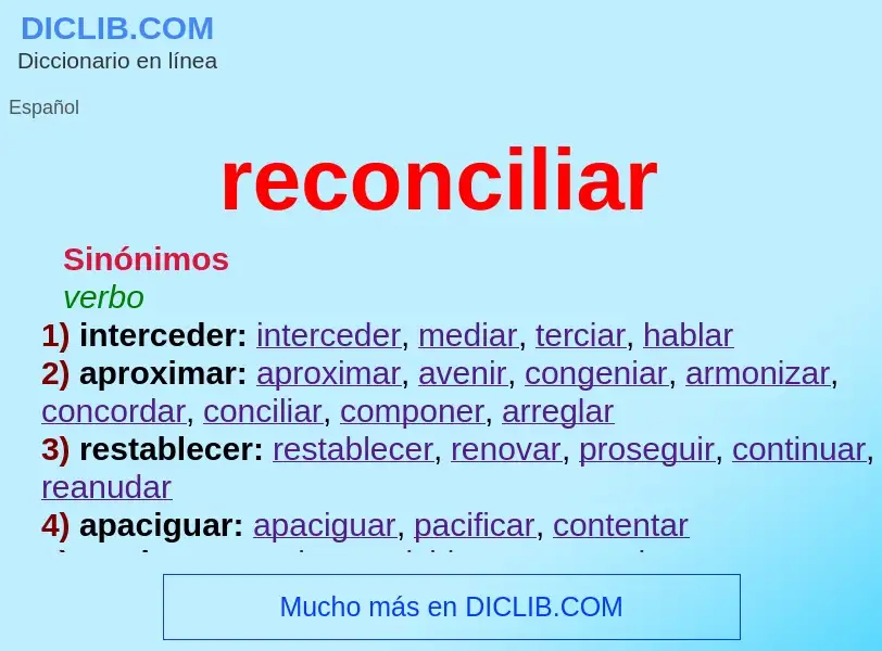 What is reconciliar - meaning and definition