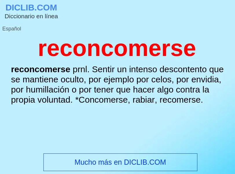 Wat is reconcomerse - definition