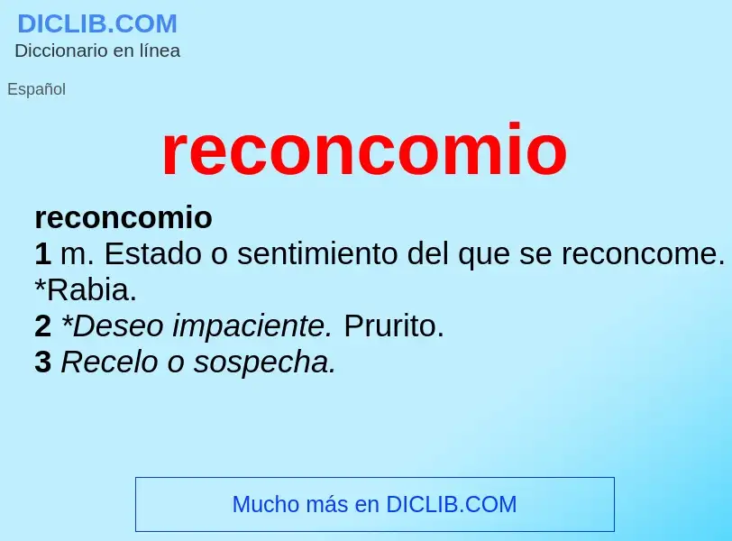 Was ist reconcomio - Definition