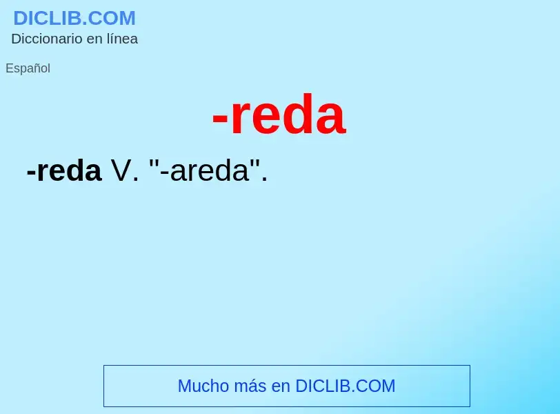 Wat is -reda - definition