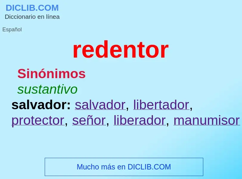 Wat is redentor - definition