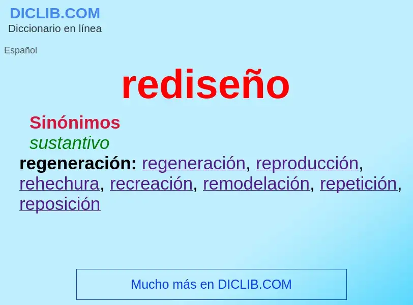 ¿Qué es rediseño? - significado y definición