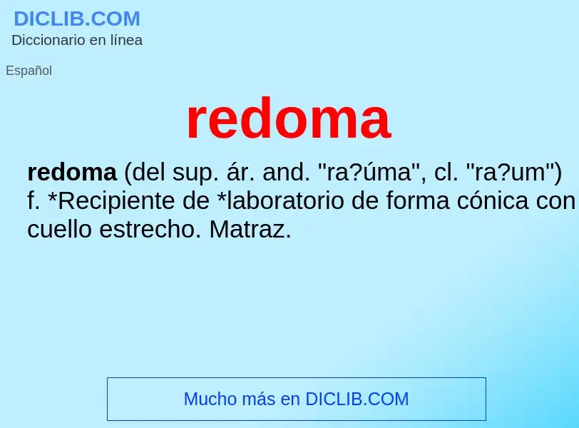 Wat is redoma - definition