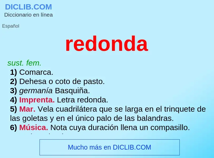 Was ist redonda - Definition