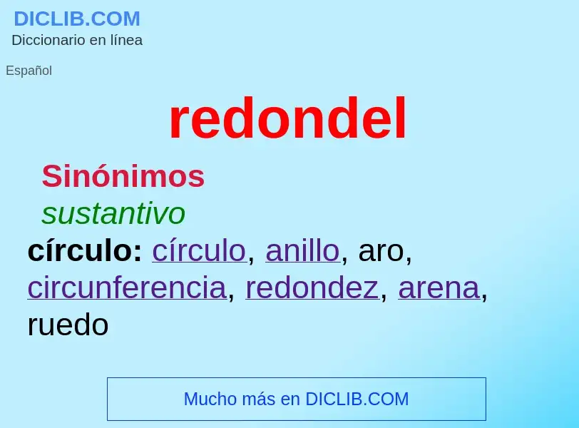 Wat is redondel - definition