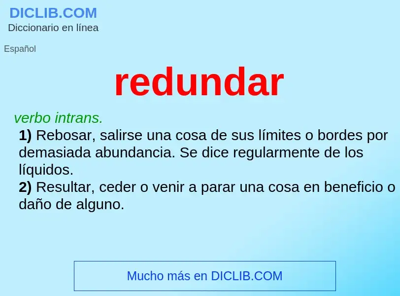 What is redundar - definition