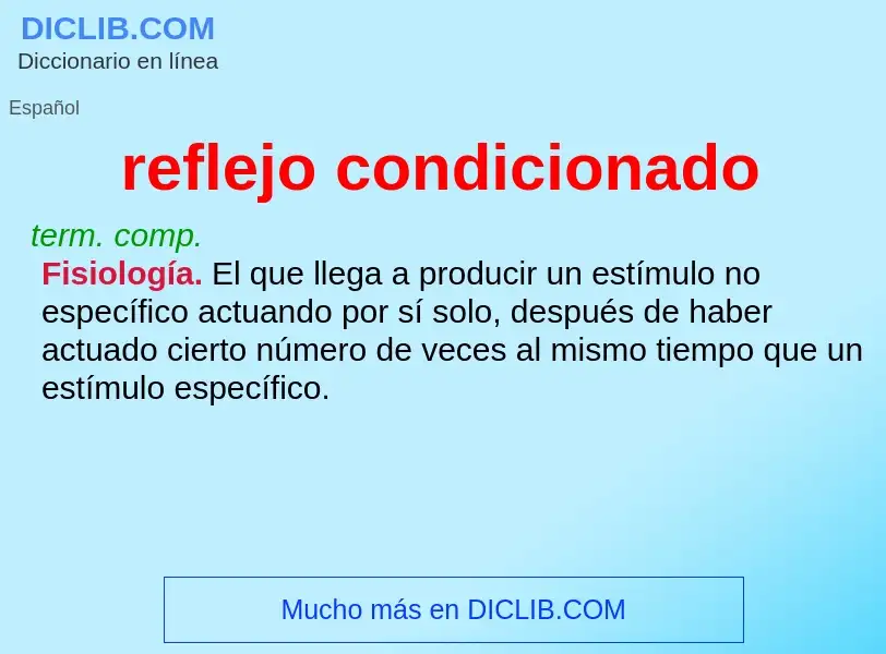 O que é reflejo condicionado - definição, significado, conceito